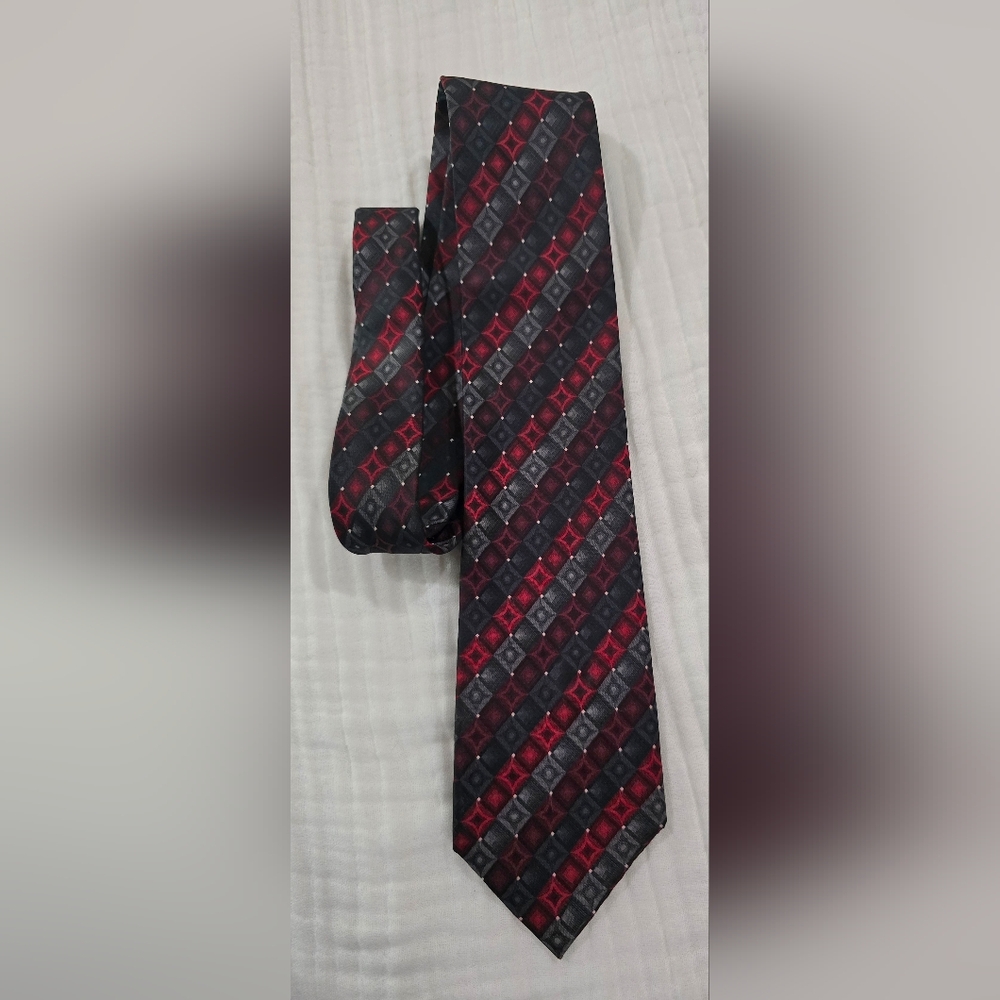 John Ashford Red/Black Neck Tie